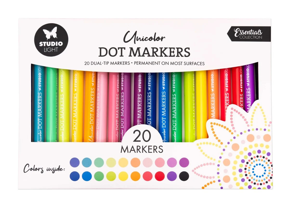 Studiolight - Dot Markers - Unicolor - 20 stk