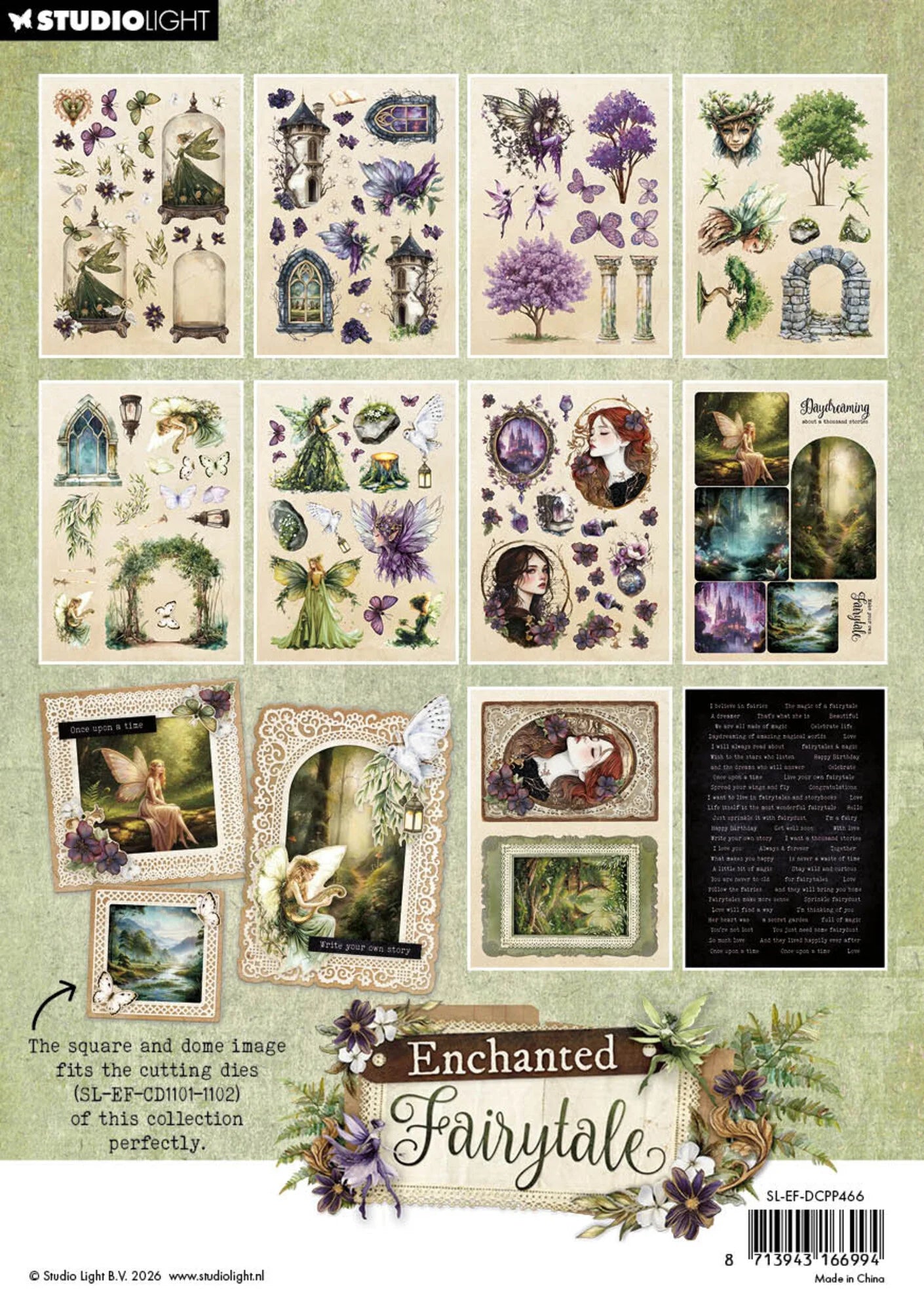 Studio Light Paper Pad - Die-Cut Paper Pad - Enchanted Fairytale - A5