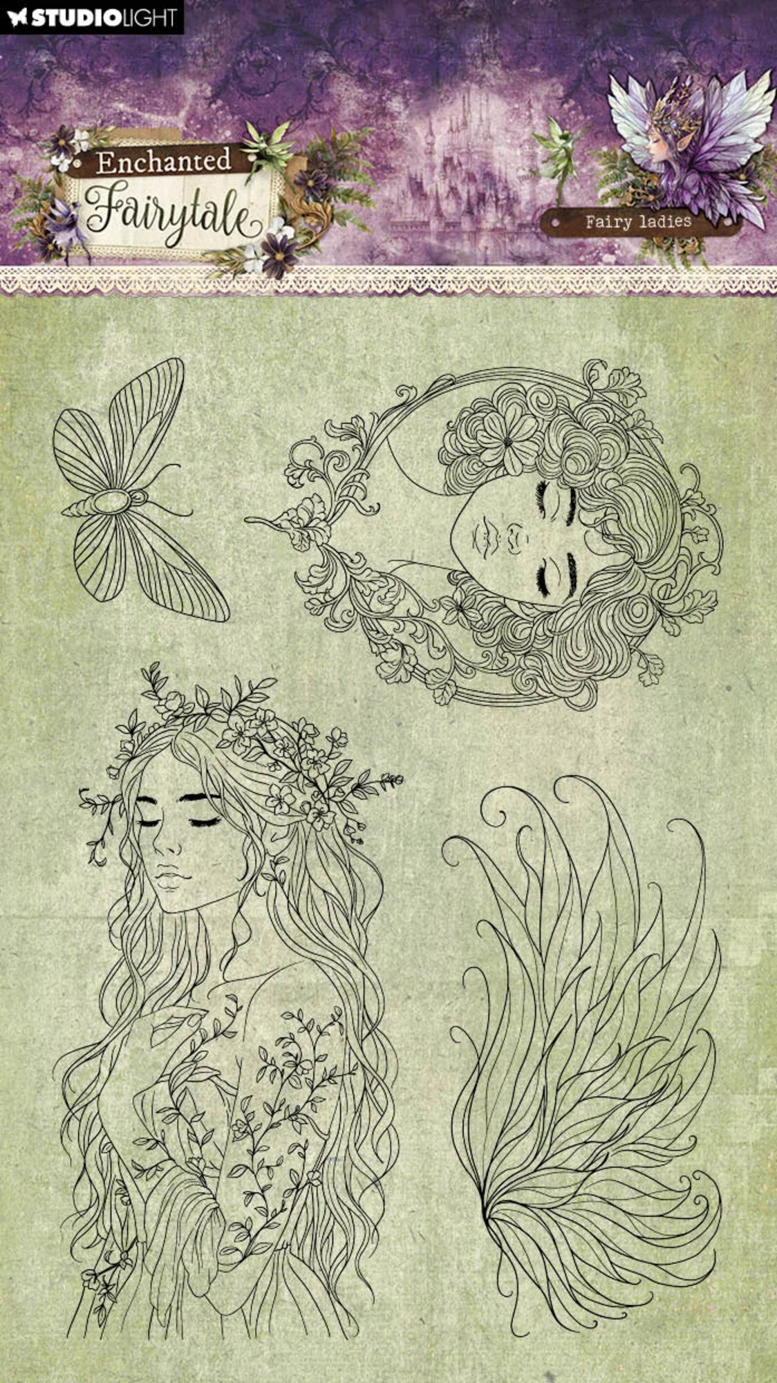 Studiolight - Enchanted Fairytale - Clear Stamps - Fairy Ladies