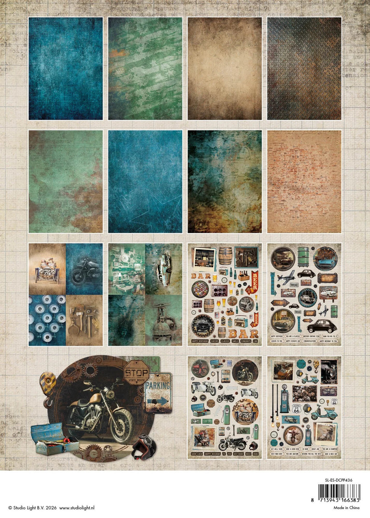 Studio Light Paper Pad - Die-cut designer Paper Pad - Gearhead's Workshop - A4