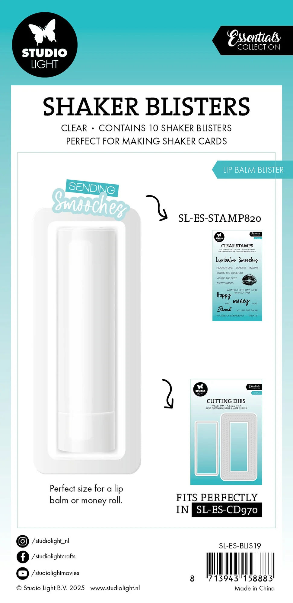 StudioLight - Lip Balm Blister Essentials Shaker Blisters (10pcs)