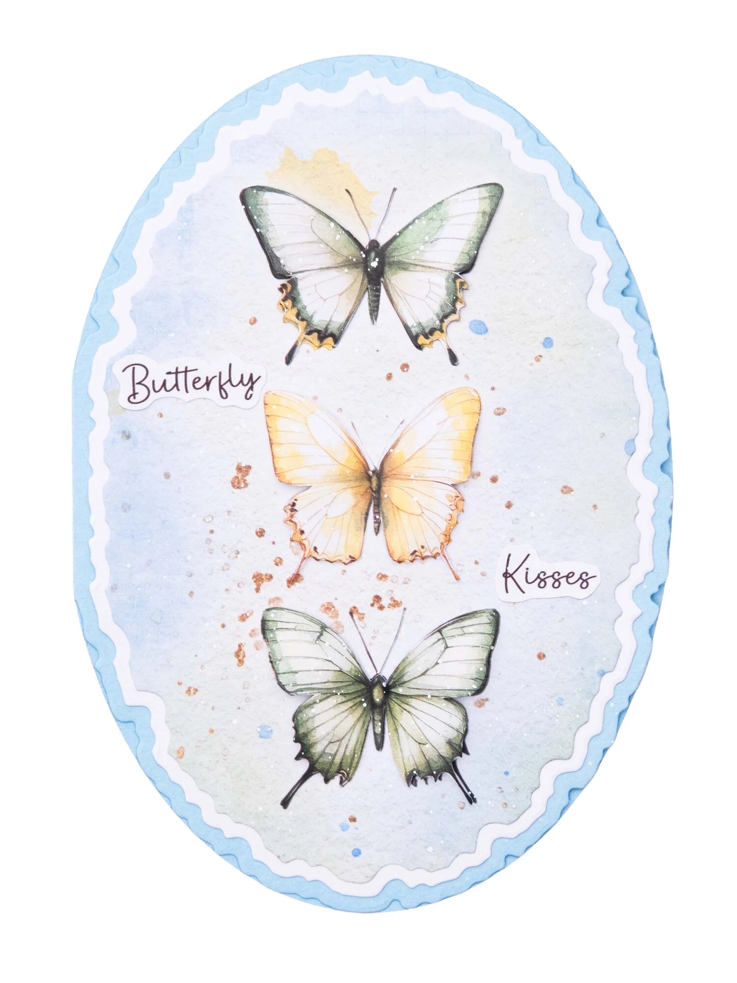 Studio Light - Dies - Torn Edge Cutting Die Folded Card Oval