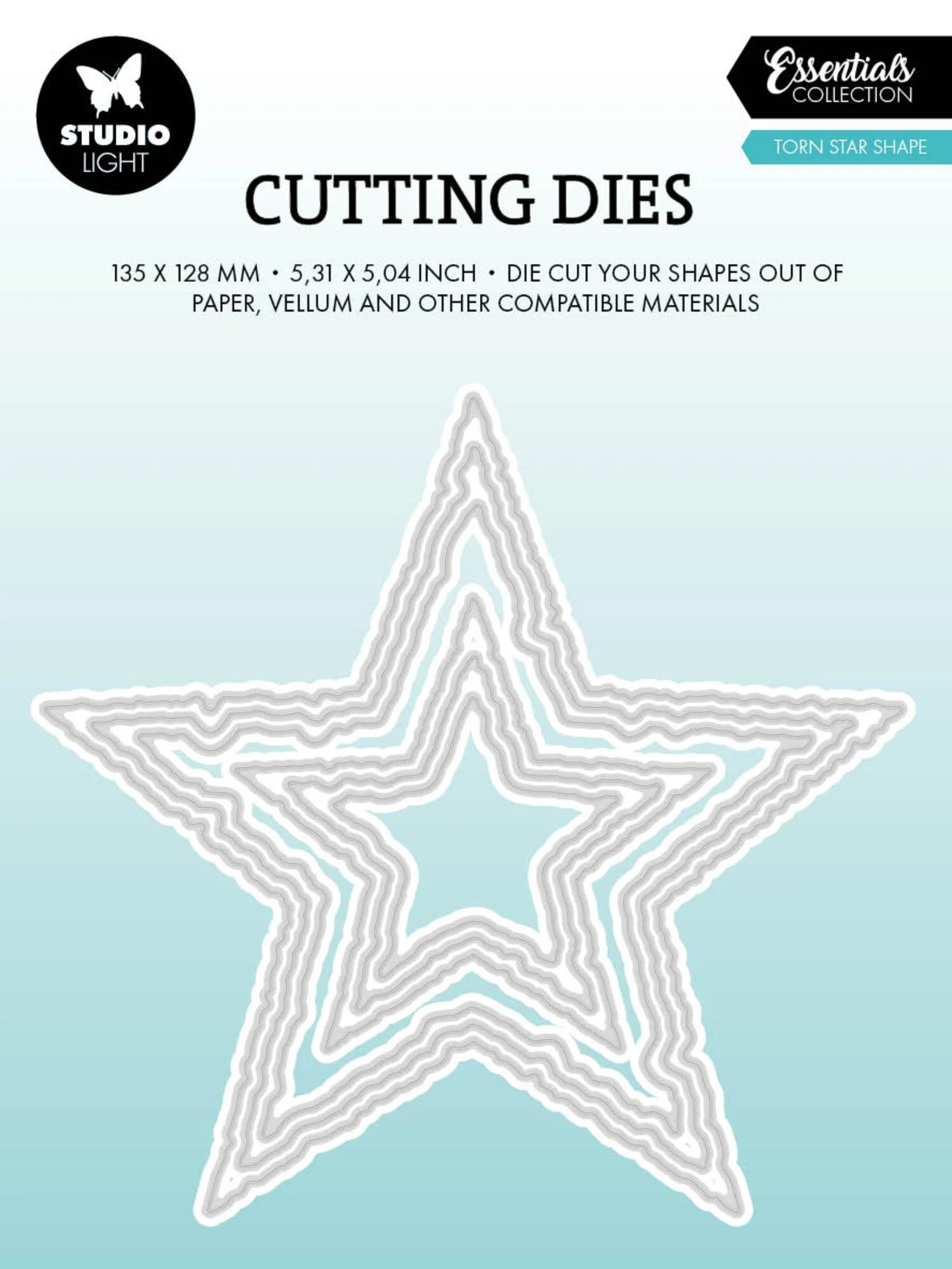 Studio Light - Dies - Torn Edge Cutting Die Star Shape