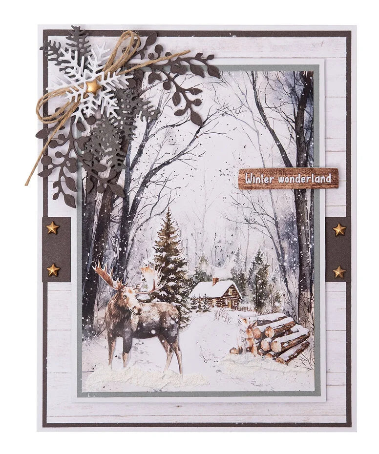 Studio Light Paper Pad - Die-Cut Paper Pad - Winter Woodland- A4