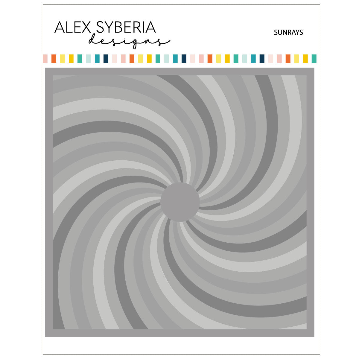 Alex Syberia  - Layering Stencil Set - Sunrays