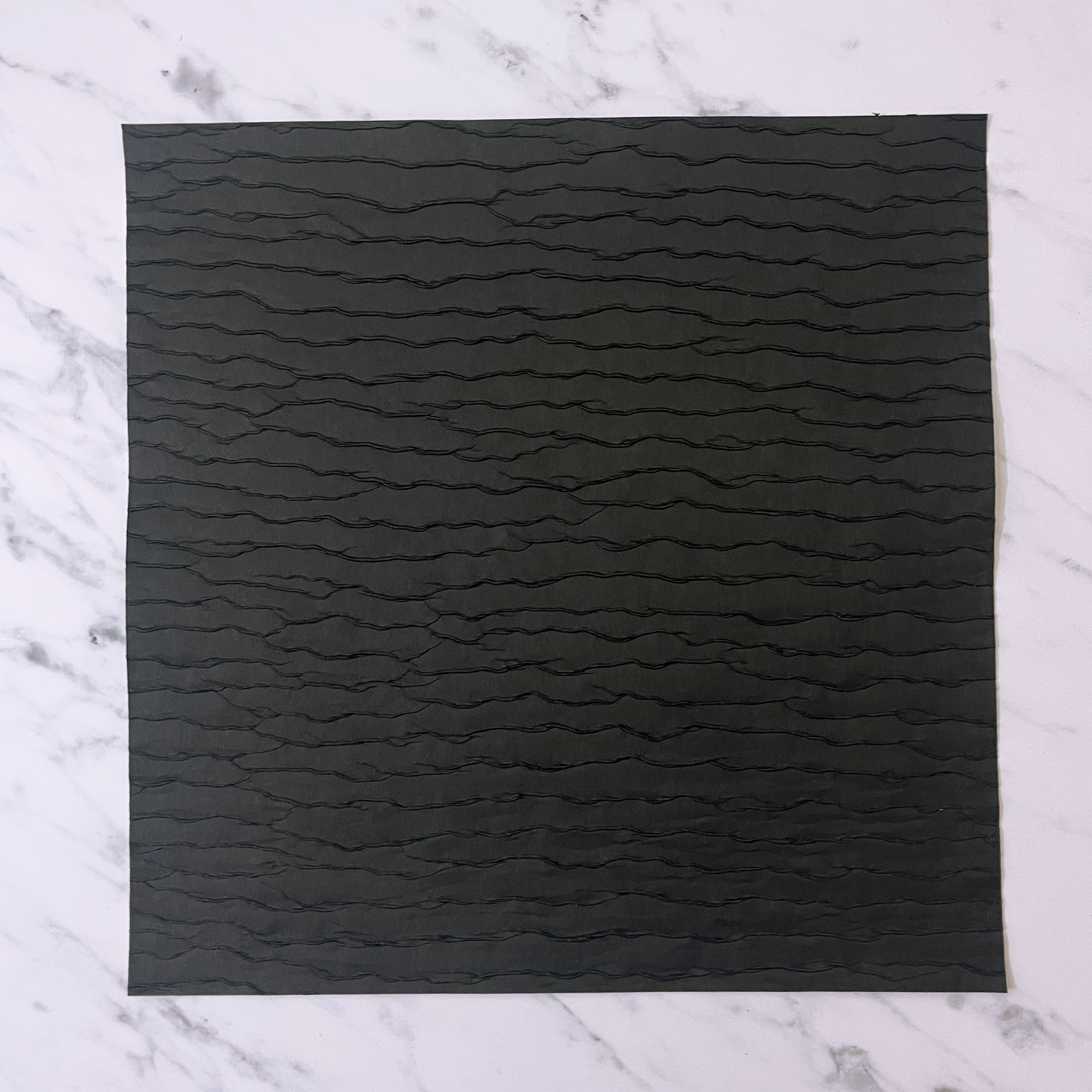 The paper company - Ecorce structure paper - Black - 12 x 12"