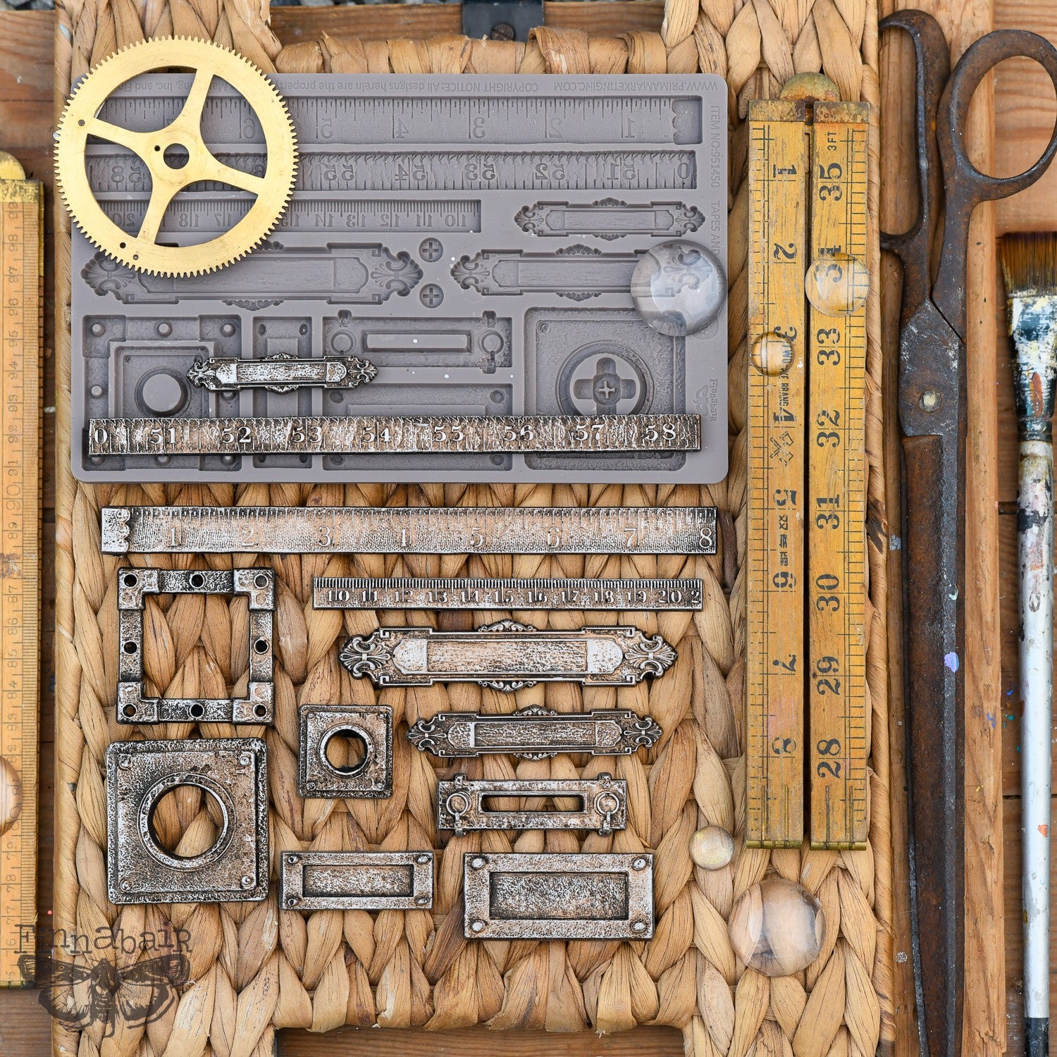Prima - Finnabair Decor Mould - Tapes And Labels