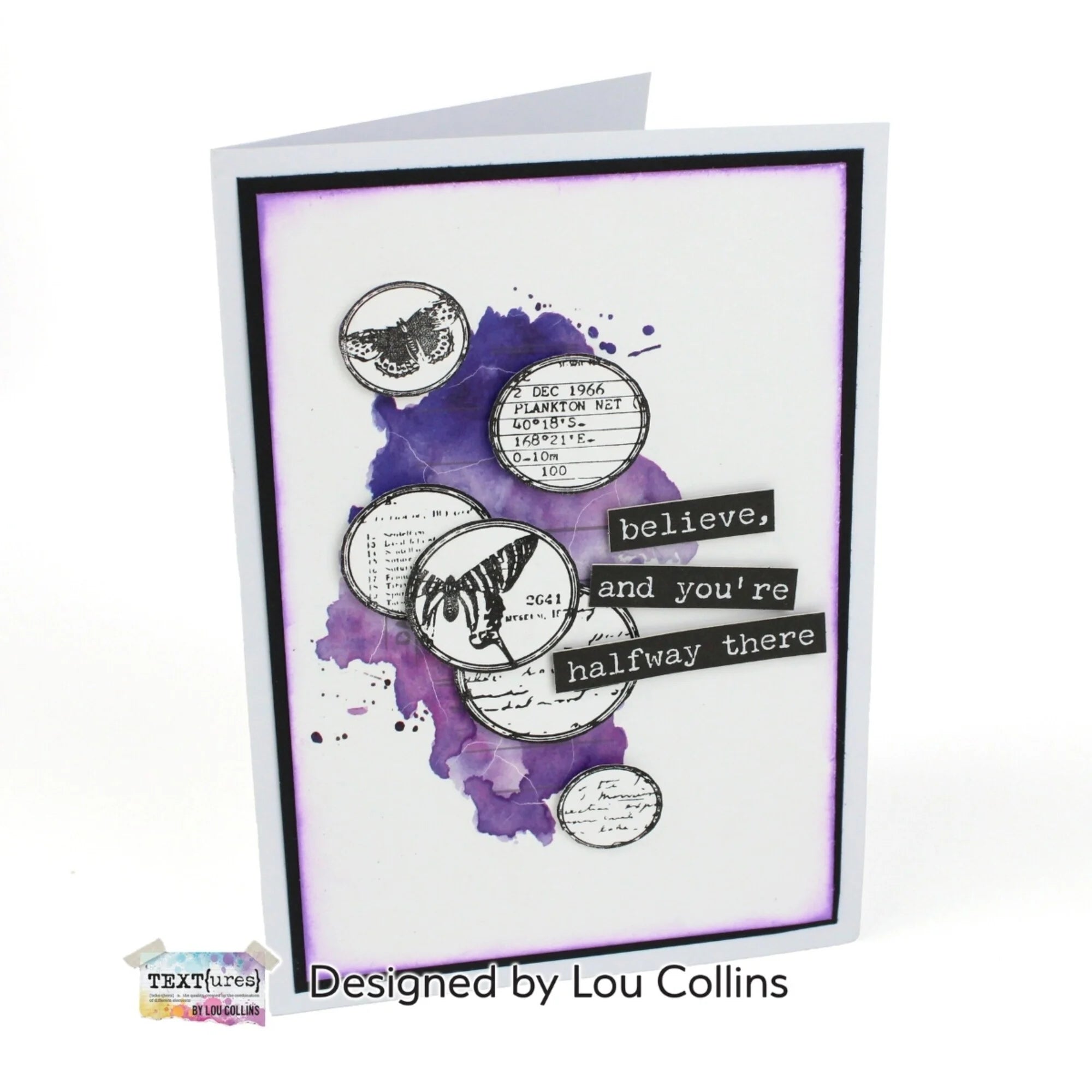 TEXT(ures) by Lou Collins - Clear stamp - Background Elements