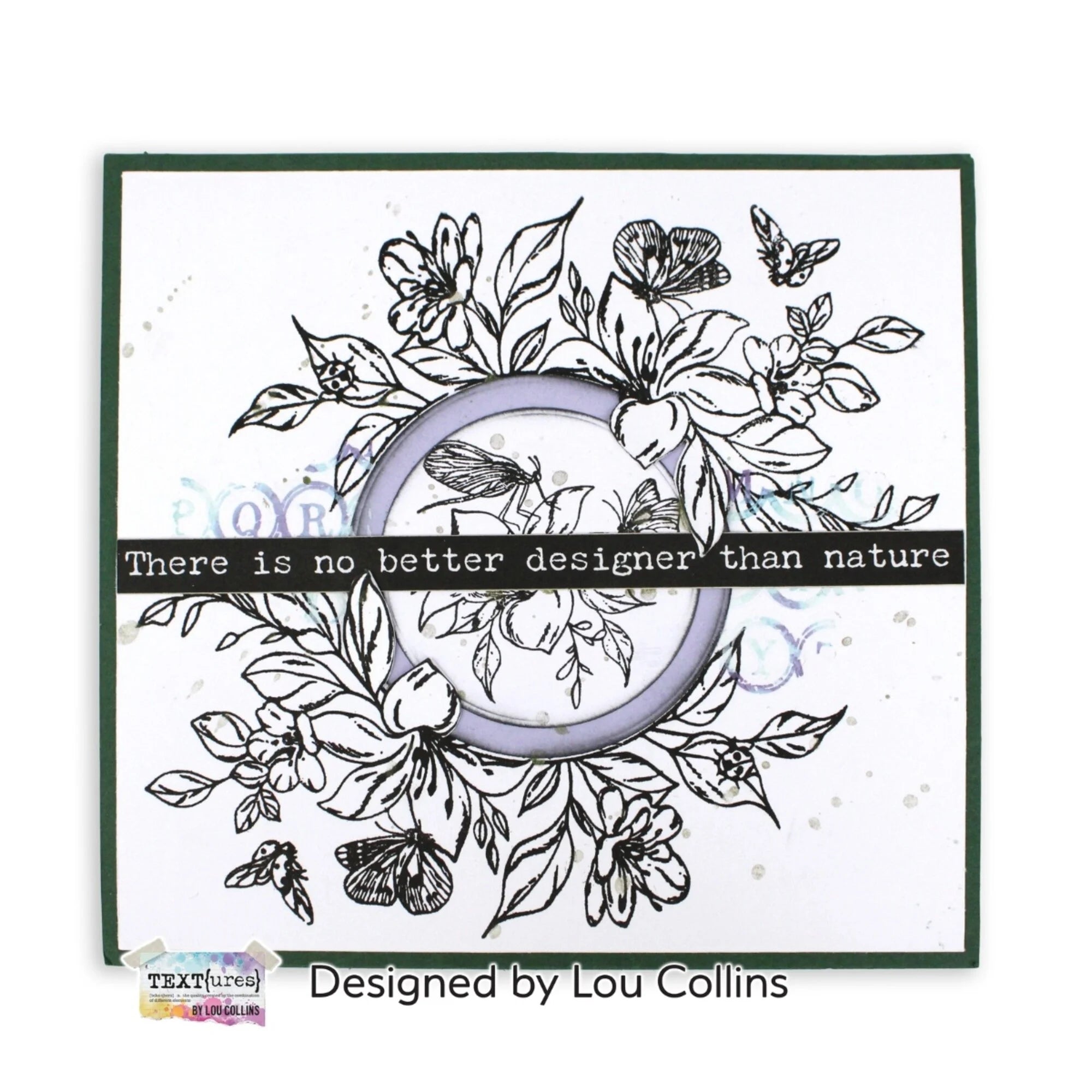 TEXT(ures) by Lou Collins - Clear stamp - Floral Borders and Corners