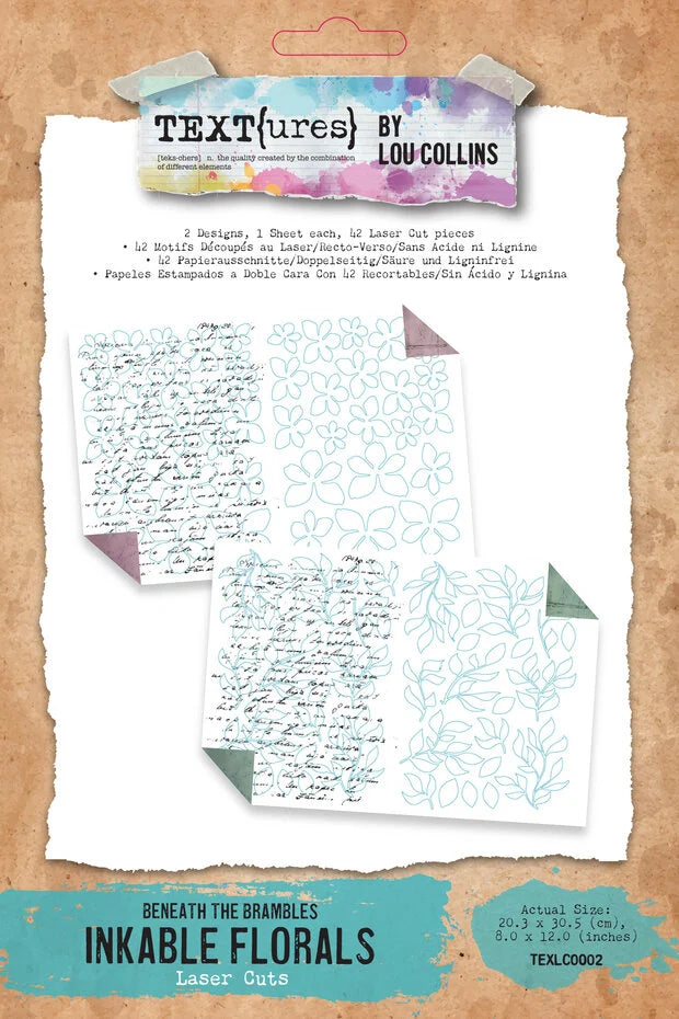 TEXT(ures) - Laser cut - Inkable Florals pack