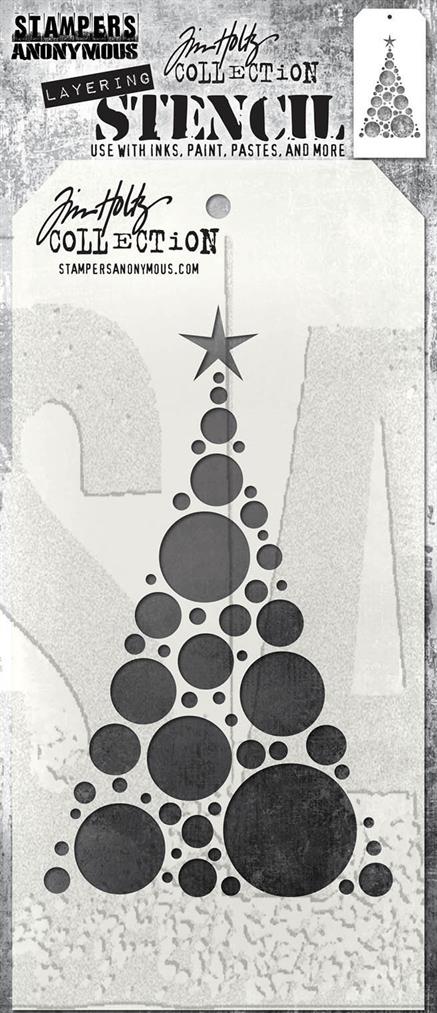 Tim Holtz -  Stencil - Modern tree