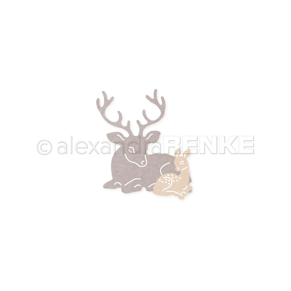 Alexandra Renke - Dies - Mama deer with fawn