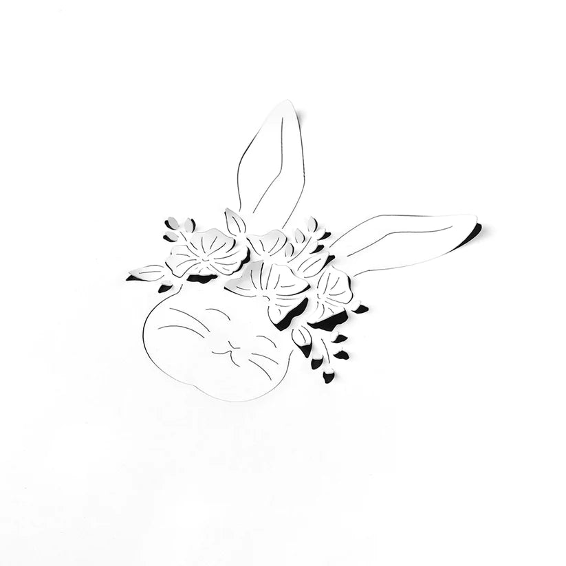 Alexandra Renke - Dies - Negative-rabbit with flowers