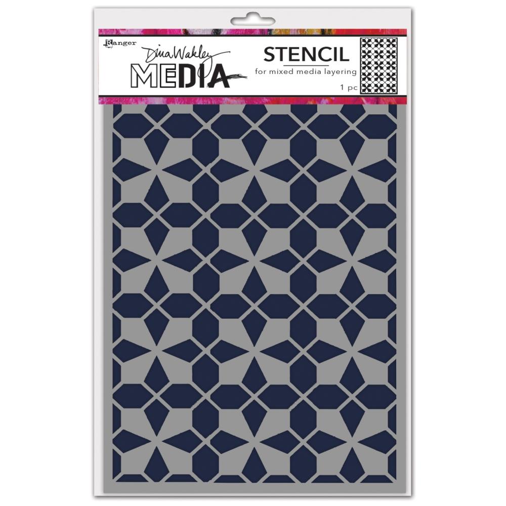 Dina Wakley Media - Stencil - Tile Floor
