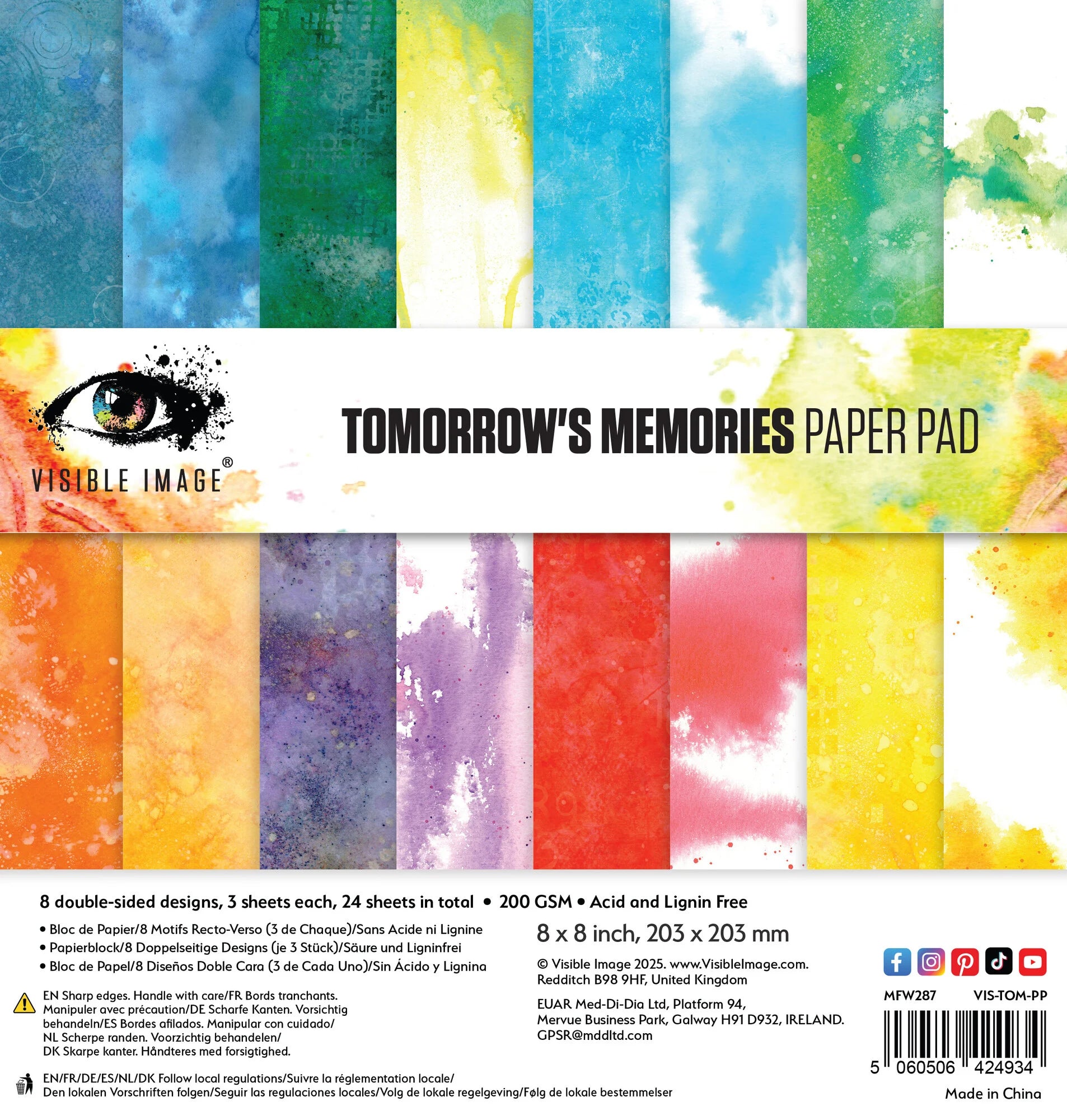 Visible Image - Tomorrow's Memories - 8x8 Inch Paper Pad