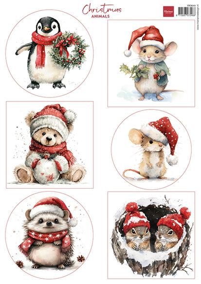 Marianne Design - Utklippsark - Christmas Animals