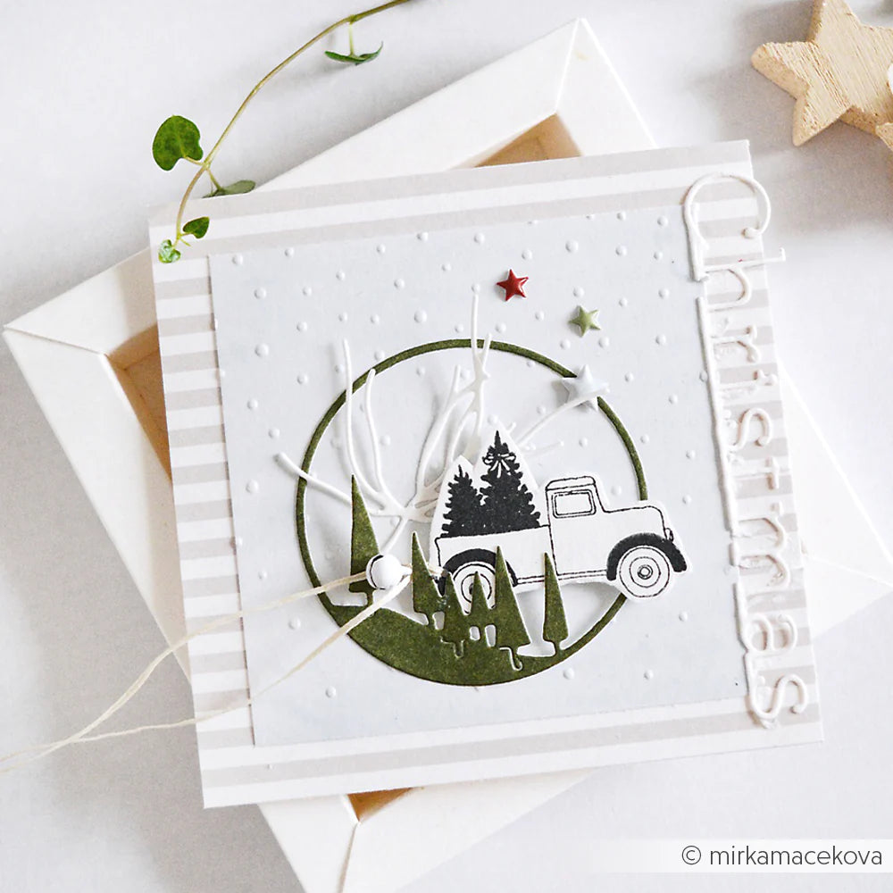 Alexandra Renke - Embossing Folder - Snowfall - Lett snøfall