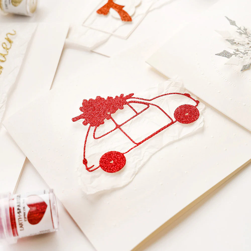 Alexandra Renke - Dies - Outline car with fir tree