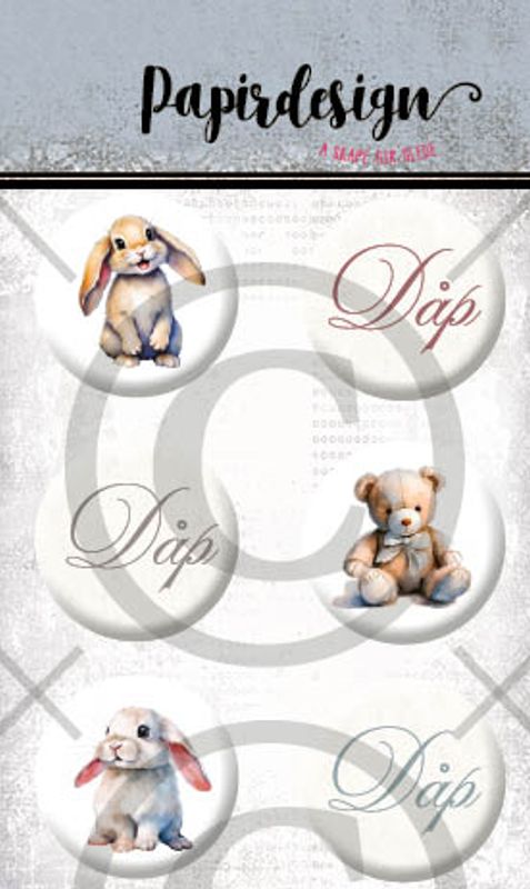 Papirdesign - Buttons - Dåp 1