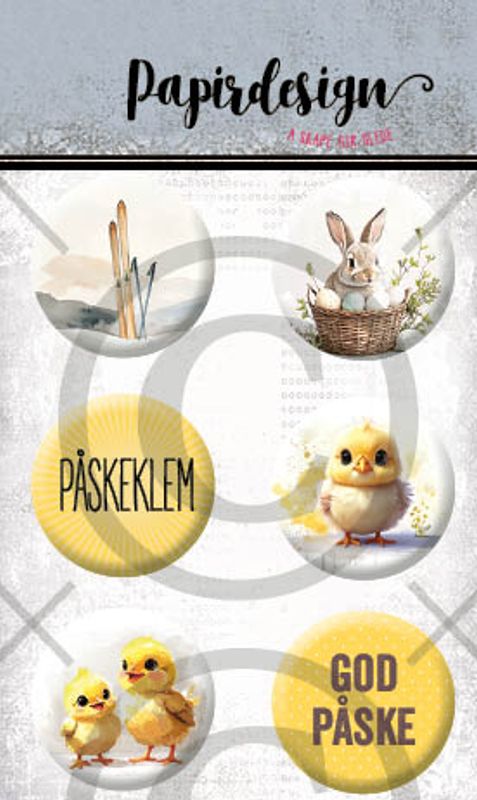 Papirdesign - Buttons - Påske 3