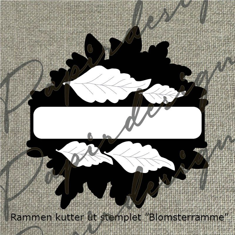 Papirdesign Bundle - Stempel + Dies- Blomsterramme & Roseramme (Forhåndsalg - På lager 22.09)