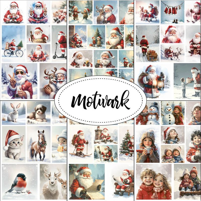 Papirdesign - Motivark - Alle nye motivark - Høst 2025 (6 stk)