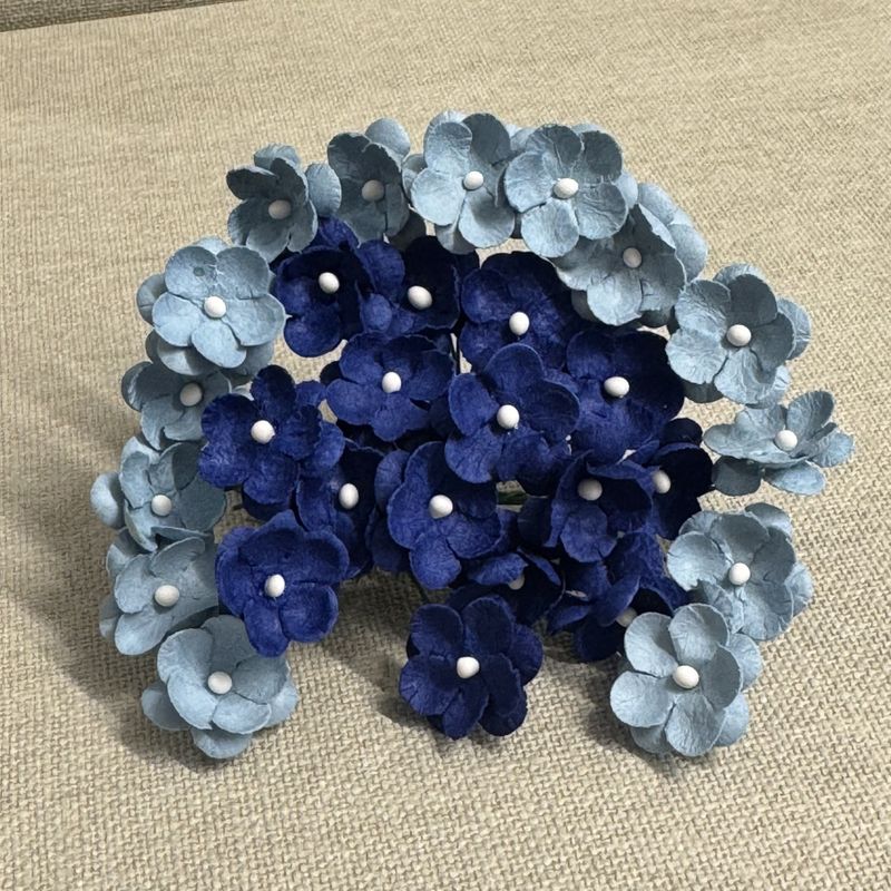 Papirdesign - Søte Blomster - Blå