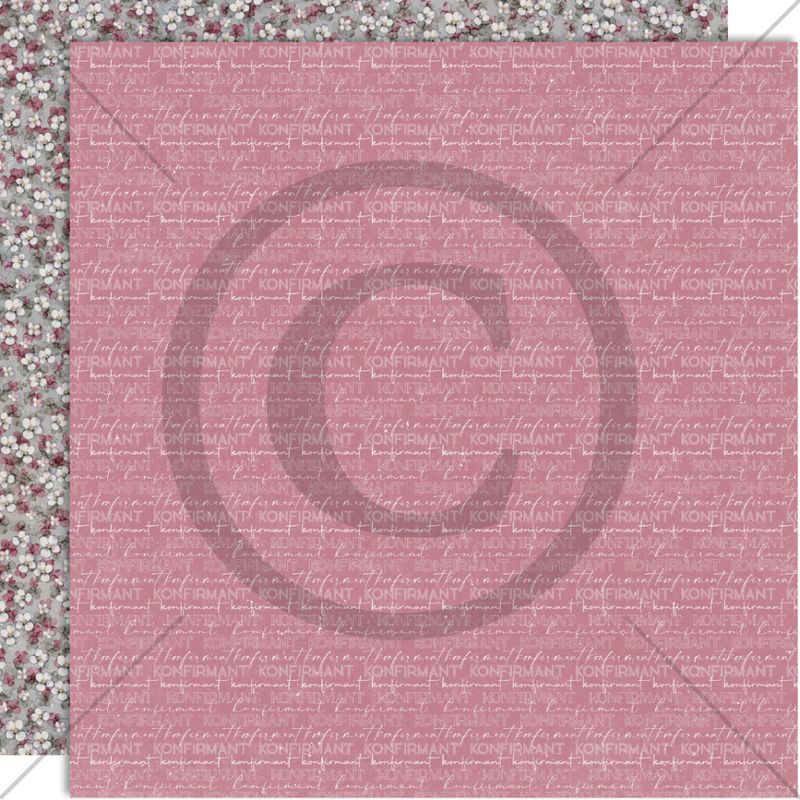 Papirdesign - Ungdomstid - Konfirmant Rosa - 12 x 12"