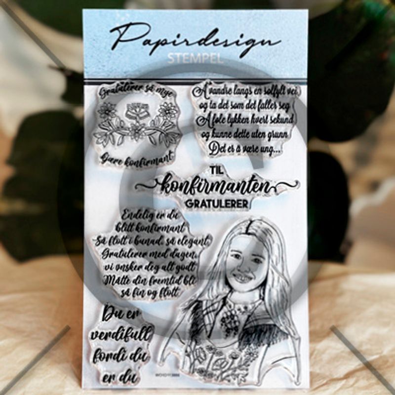 Papirdesign - Clearstamps - Flott i bunad (Forhåndssalg - Kommer på lager 08.06.26)