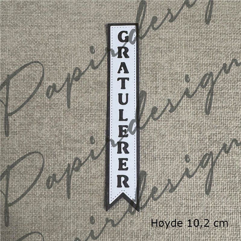Papirdesign - Dies - Gratulerer 38 Vimpel (Forhåndsalg - På lager 22.09)