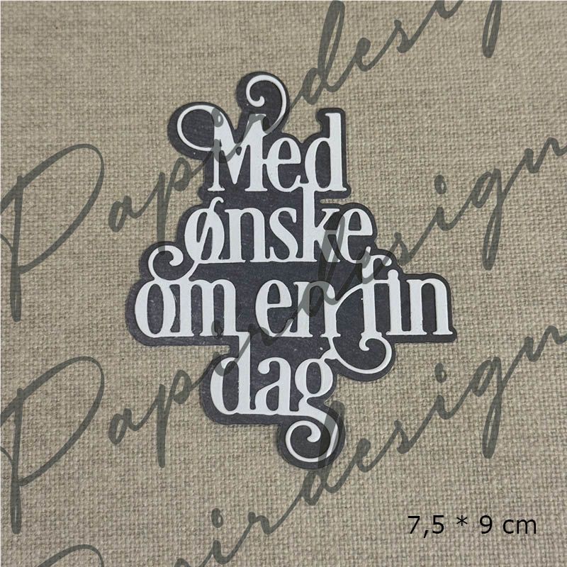 Papirdesign - Dies - Med ønske om en fin dag (Forhåndsalg - På lager 22.09)