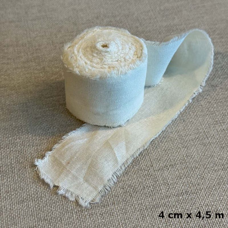 Papirdesign -  Bomullsbånd  - Kremhvit