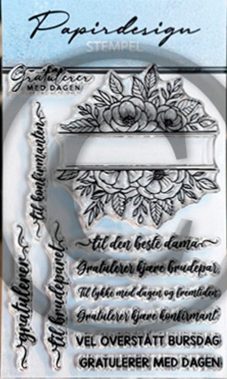 Papirdesign Bundle - Stempel + Dies- Blomsterramme & Roseramme (Forhåndsalg - På lager 22.09)