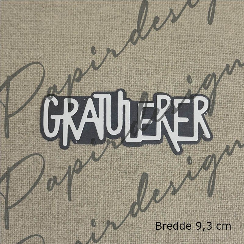 Papirdesign - Dies - Gratulerer 34 (Forhåndsalg - På lager 22.09)