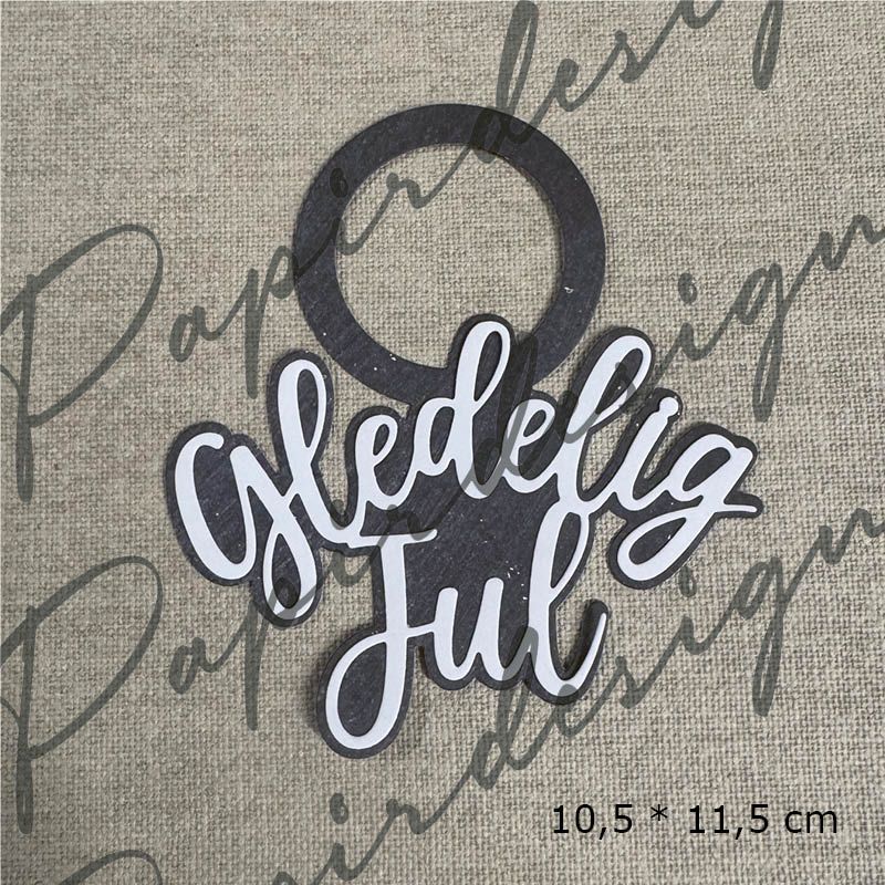 Papirdesign - Dies - Gledelig Jul Flasketag (Forhåndsalg - På lager 22.09)