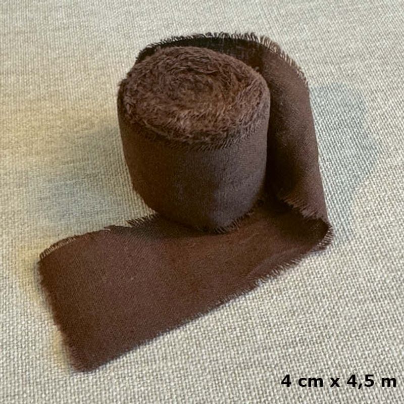 Papirdesign -  Bomullsbånd  - Brun