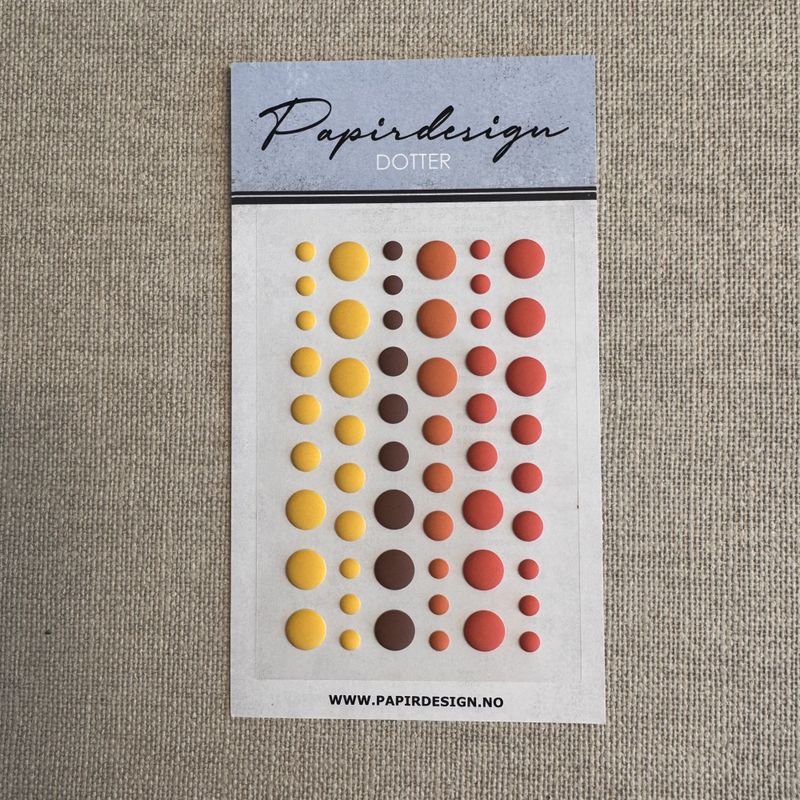 Papirdesign -  Dotter matt - Rust