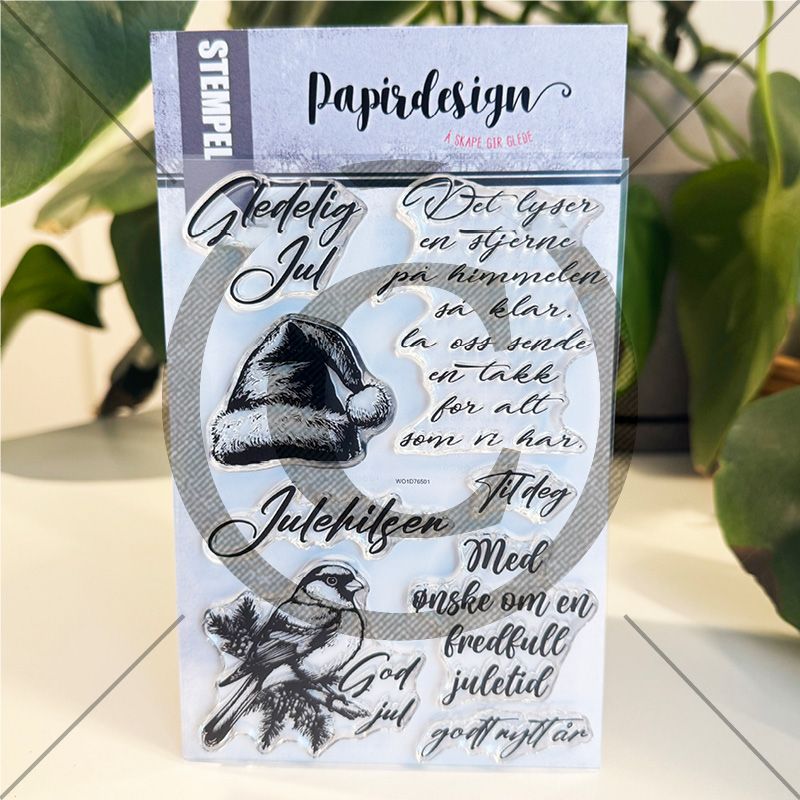 Papirdesign - Clear stamp - Takk for alt som vi har