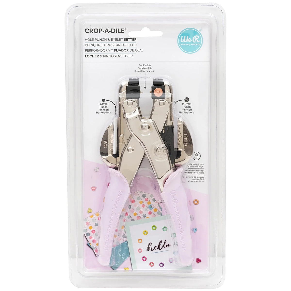 We R Memory Keepers -  Crop-A Dile - Punch & Eyelet Setter - Lilac