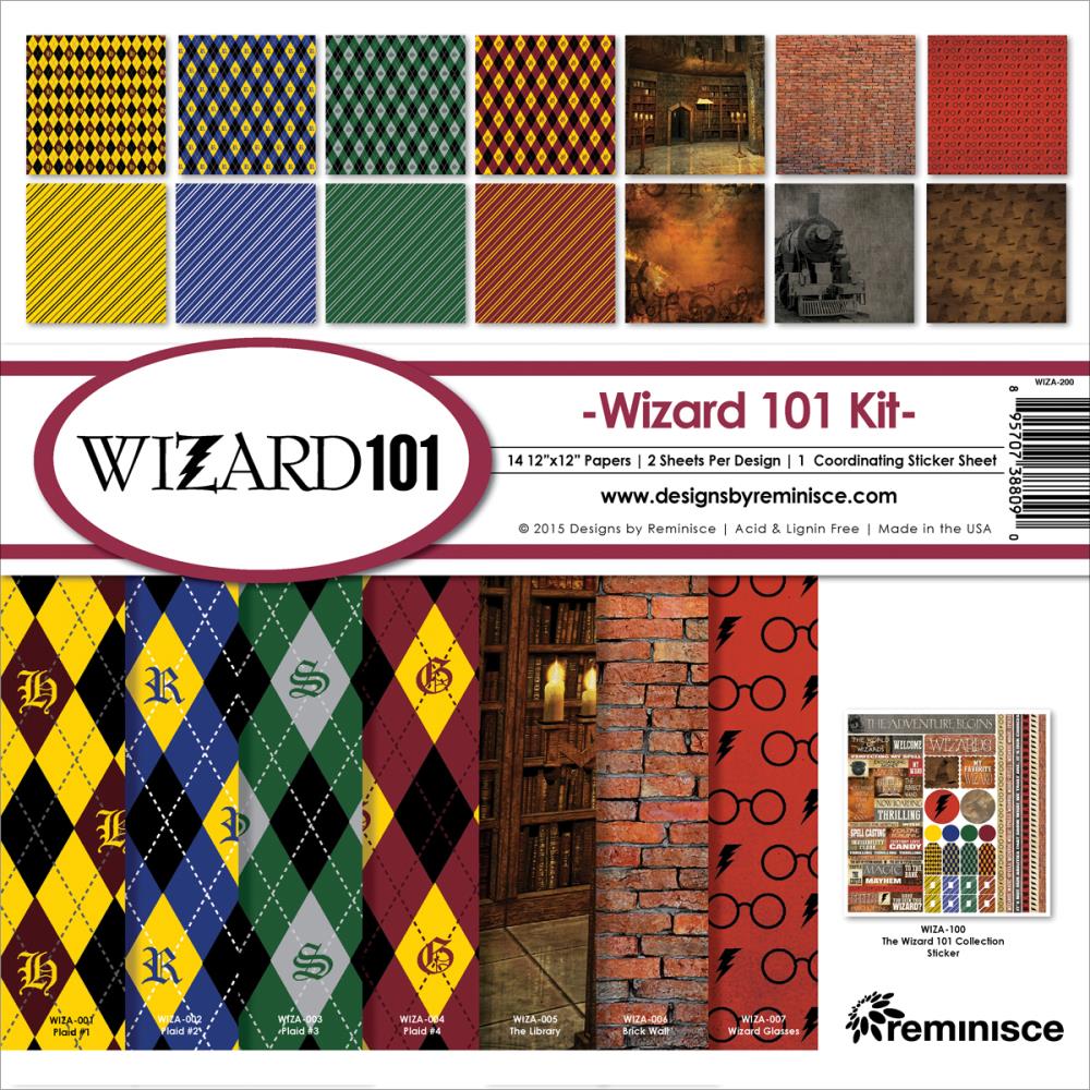 Reminisce - Wizard 101 Kit  - 12x12"