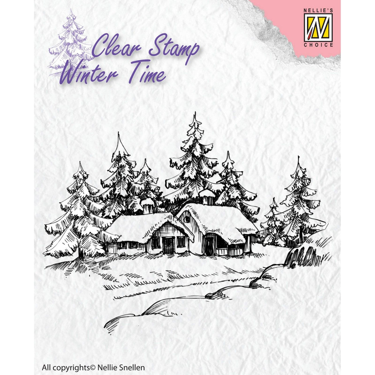 Nellie Snellen - Clear Stamp - Wintery House