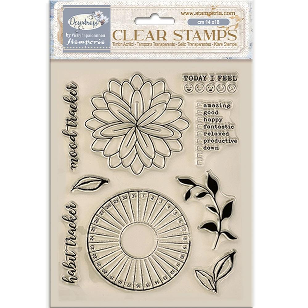 Stamperia - Clear Stamp - Dewdrops - Habit tracker