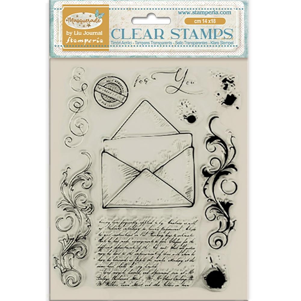 Stamperia - Masquerade - Clear Stamp -  Letter