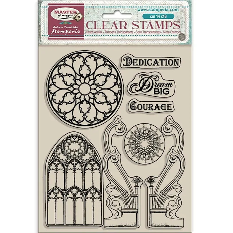 Stamperia - Master of Magic - Clear Stamp -  Gothic Elements