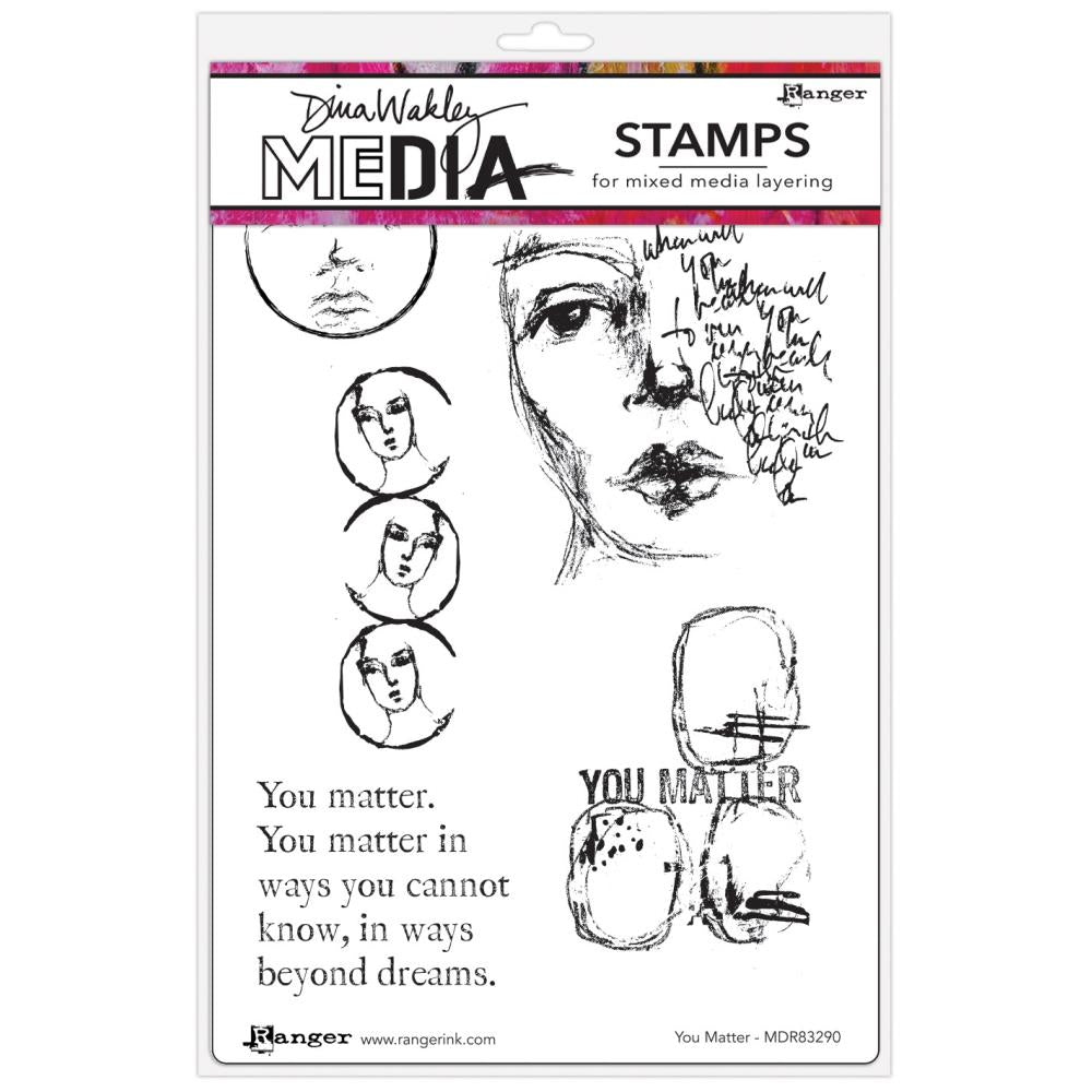 Dina Wakley Media - Stamps - You matter