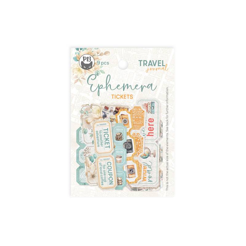 P13 - Travel Journal  - Ephemera set Tickets
