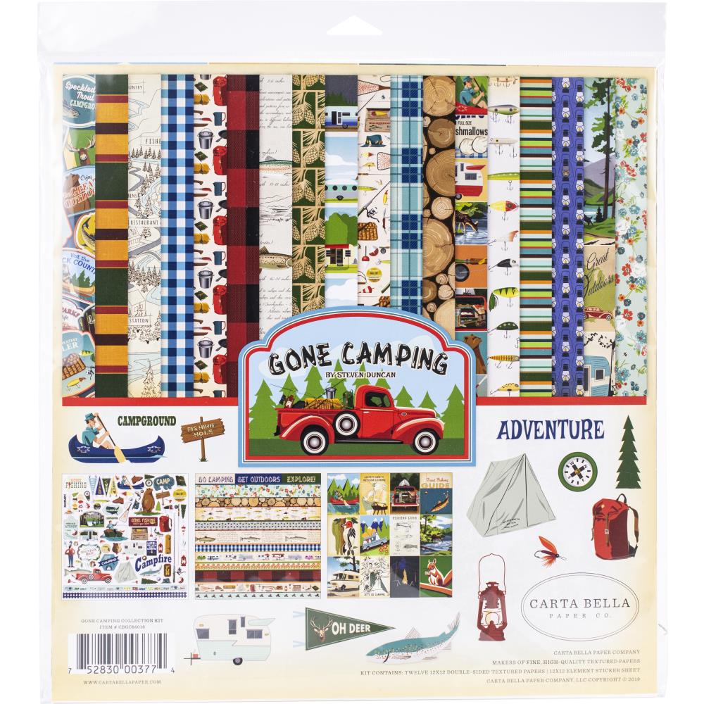Carta Bella - Gone Camping -  Collection Kit - 12 x 12"