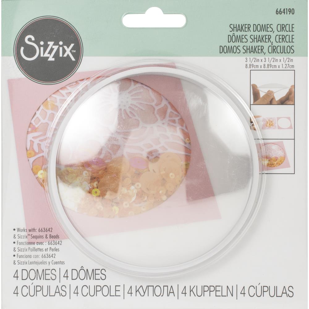 Sizzix -Shaker Domes - Circle  3,5"