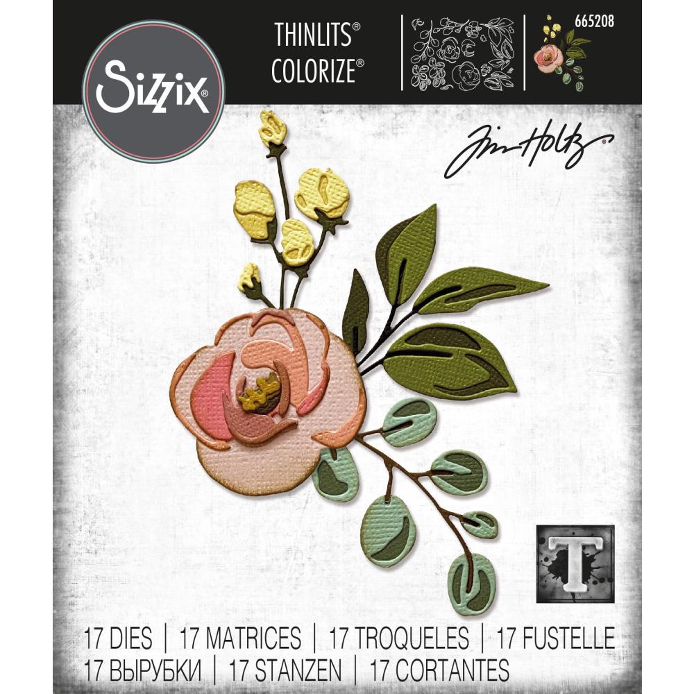 Sizzix - Tim Holtz Alterations - Thinlits Colorize - Bloom