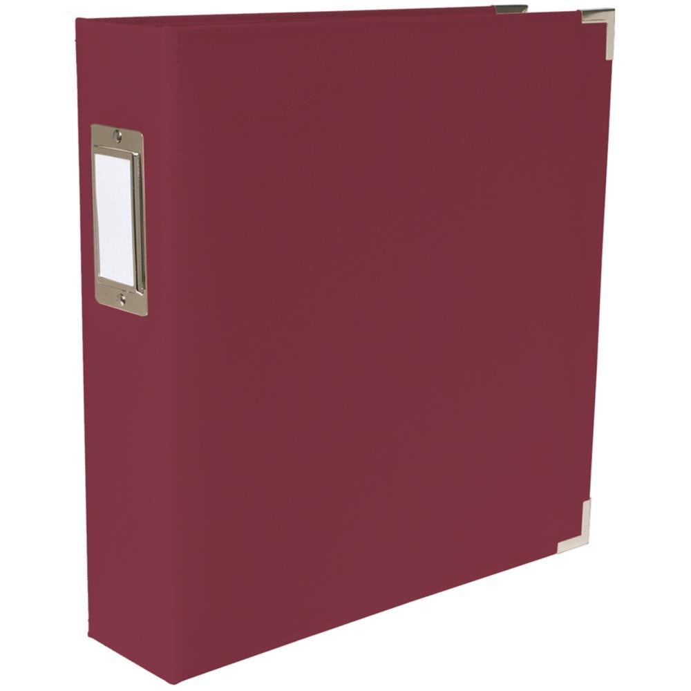 WRMK -  Paper Wrapped D- ring Album - Maroon - 8,5 x 11"